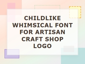 Whimsical Curves for Your Craft Shop Logo